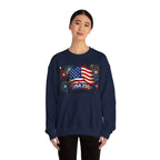 USA 250 American Flag Sweatshirt | 250th United States Celebration - 250 USA Celebration