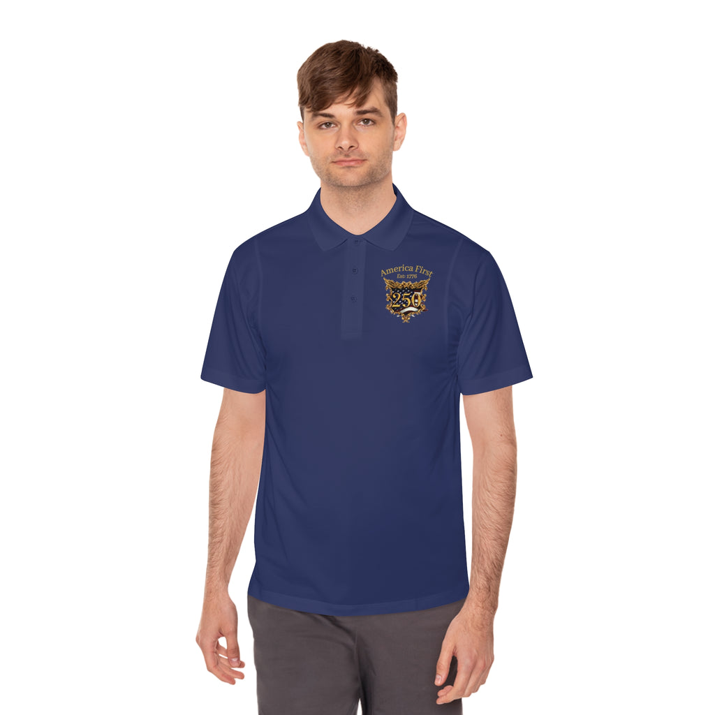 Men's Sport Polo Shirt — American Pride Eagle Shield Polo