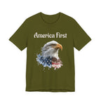 America First Eagle T-Shirt – Patriotic Bald Eagle Tee