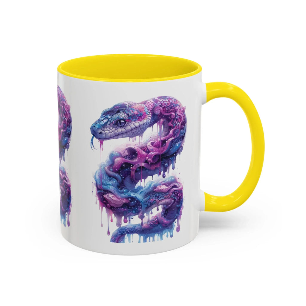 Psychedelic Ouroboros Snake Mug | Rainbow Galaxy Fractal Mushrooms - 250 USA Celebration