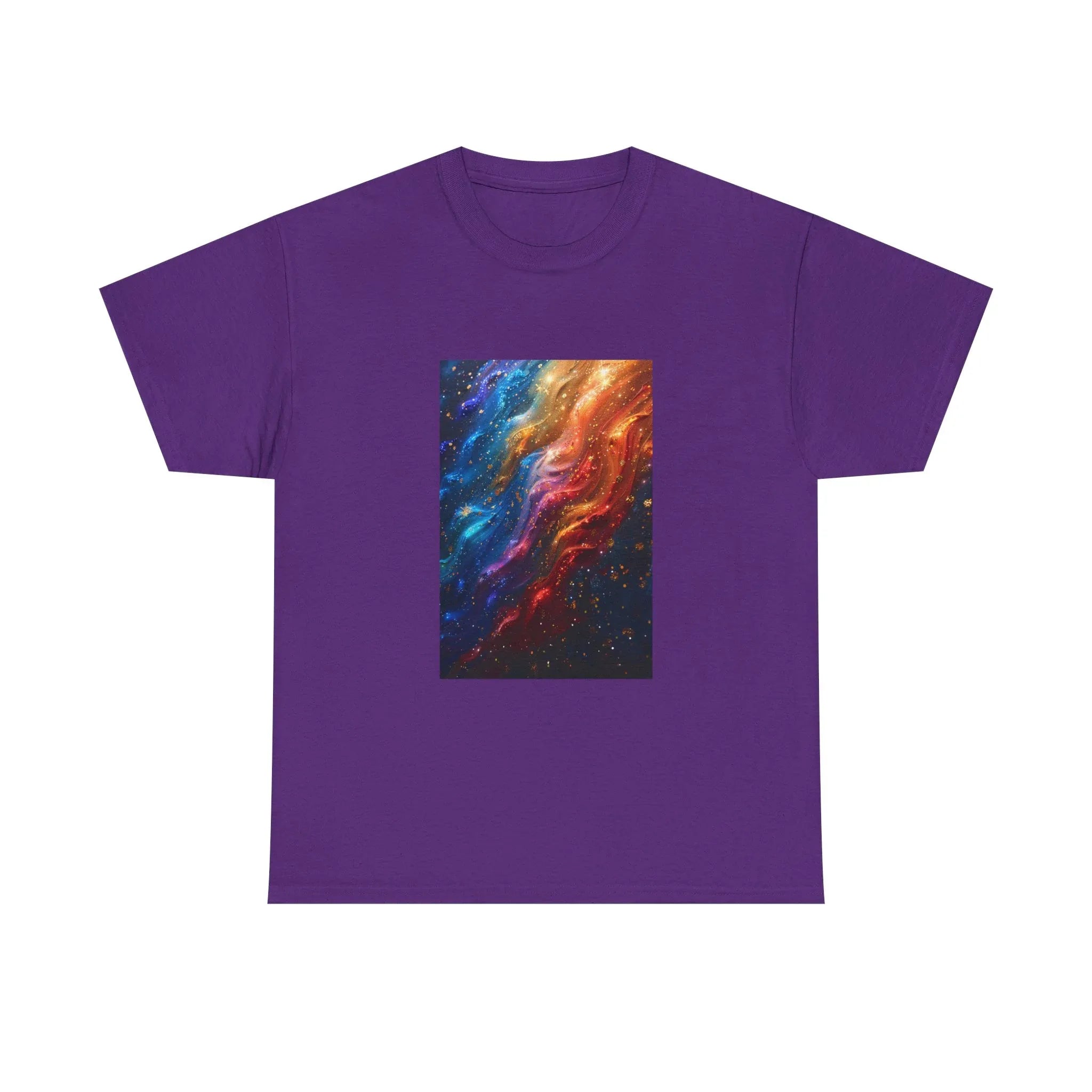 Colorful Nebula Galaxy Art Tee | Cosmic Space Painting T-Shirt - 250 USA Celebration
