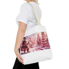 Santa Claus Holiday Tote Bag, AOP Printing, Christmas Gift Bag, Festive Shopping Tote, Fun Winter Accessories, Unique Holiday Item - 250 USA Celebration