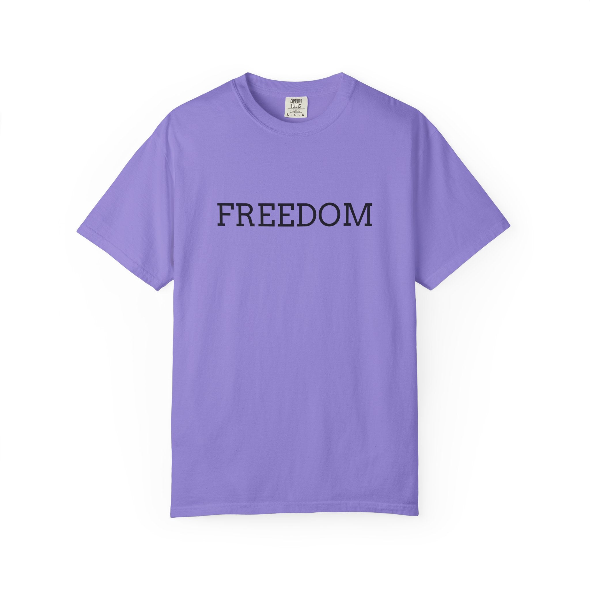 Freedom T-Shirt — Minimalist Text Graphic Tee