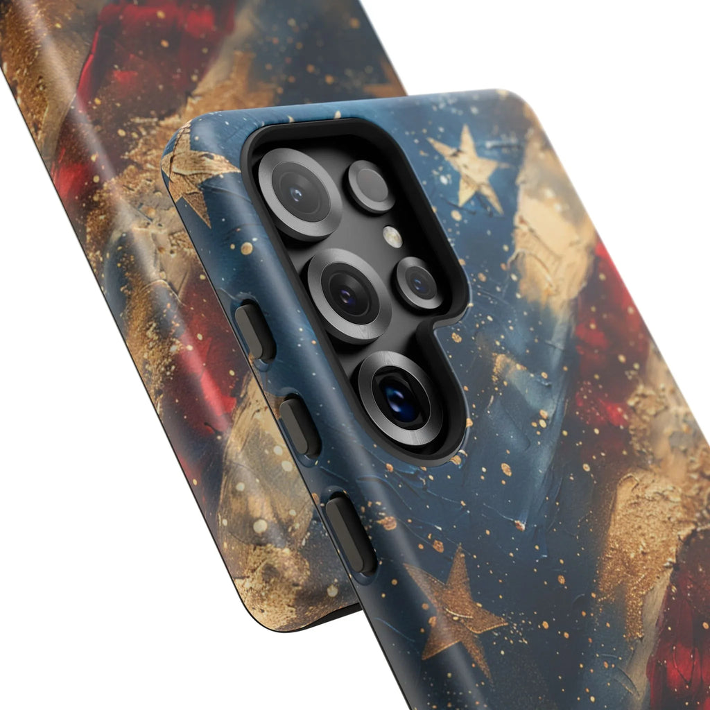 Patriotic Phone Case, Tough Cases with American Flag Design, Stylish Phone Accessories, USA Pride Gift, Durable Cases for All Occasions - 250 USA Celebration