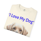 I Love My Dog Labrador Portrait T-shirt | Dog Lover Tee - 250 USA Celebration