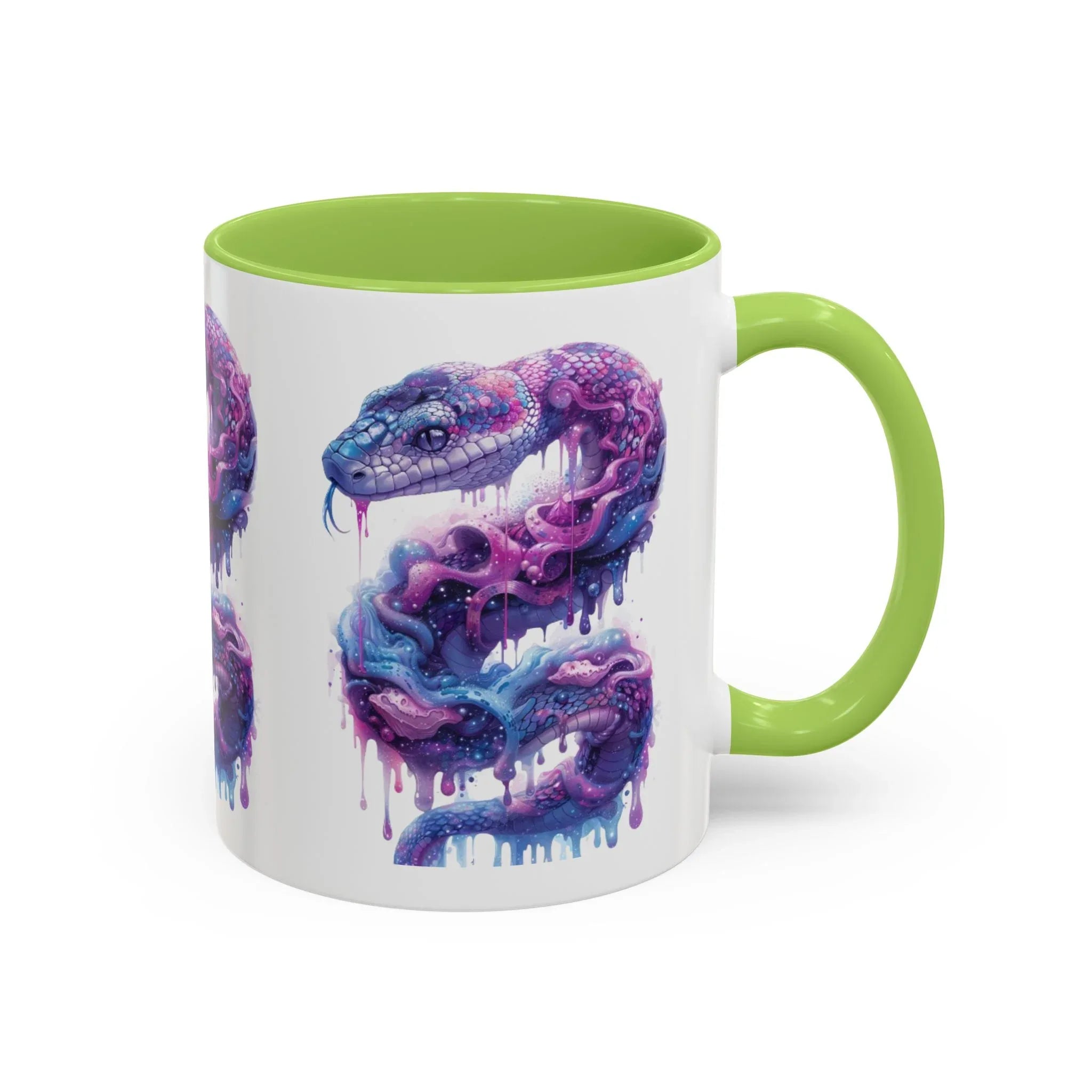 Psychedelic Ouroboros Snake Mug | Rainbow Galaxy Fractal Mushrooms - 250 USA Celebration