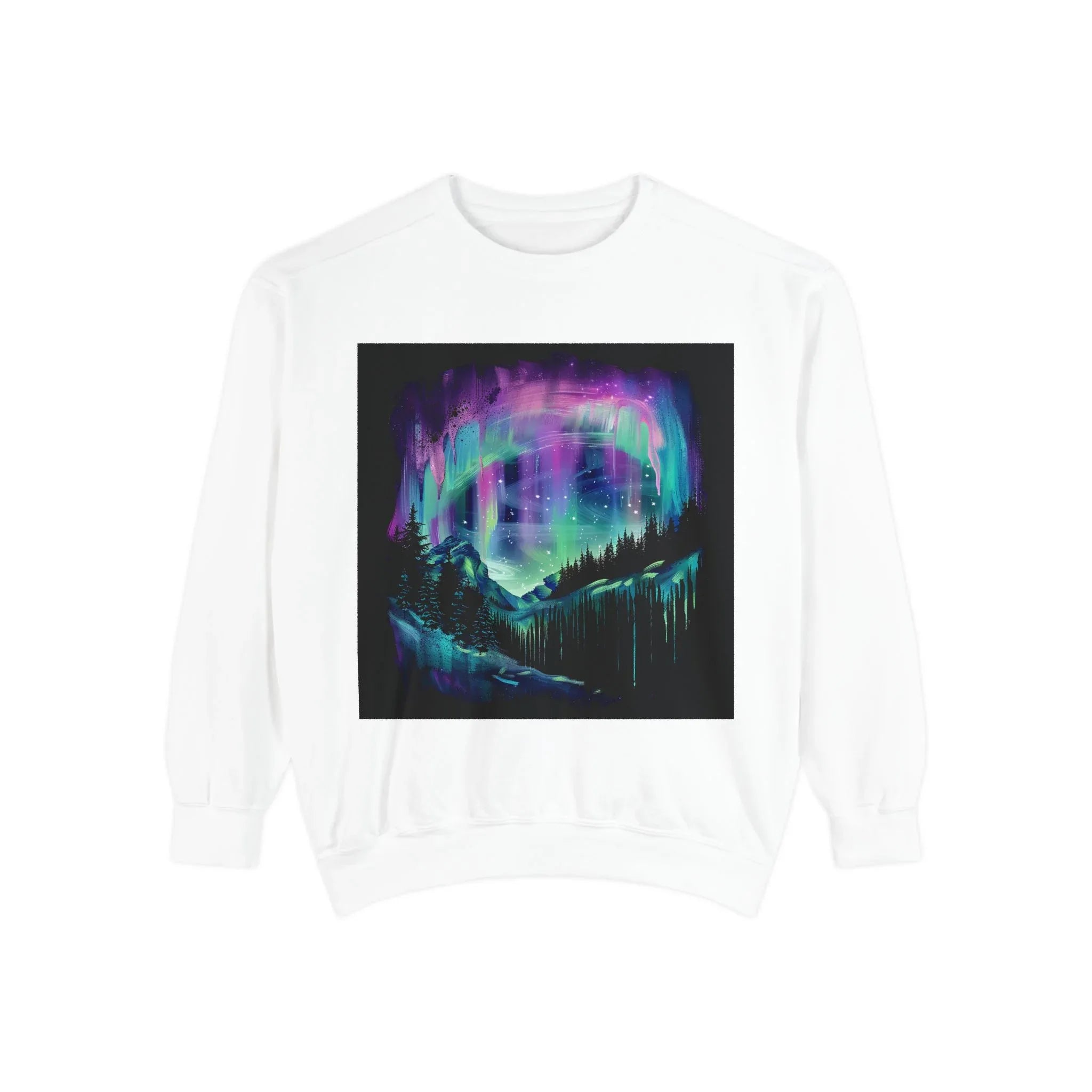 Aurora Borealis Sweatshirt | Northern Lights, northern lights t-shirt, aurora borealis tee, northern lights apparel, aurora borealis shirt - 250 USA Celebration
