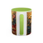 Bald Eagle with Tattered American Flag Coffee Mug | Fireworks Patriotic 11oz 15oz - 250 USA Celebration