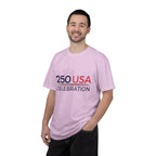 250 USA Celebration T-Shirt — Patriotic 250th Anniversary Tee