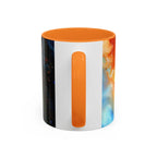 Colorful Mugs (11oz, 15oz) Intense abstract oil splat- coffee cup - 250 USA Celebration