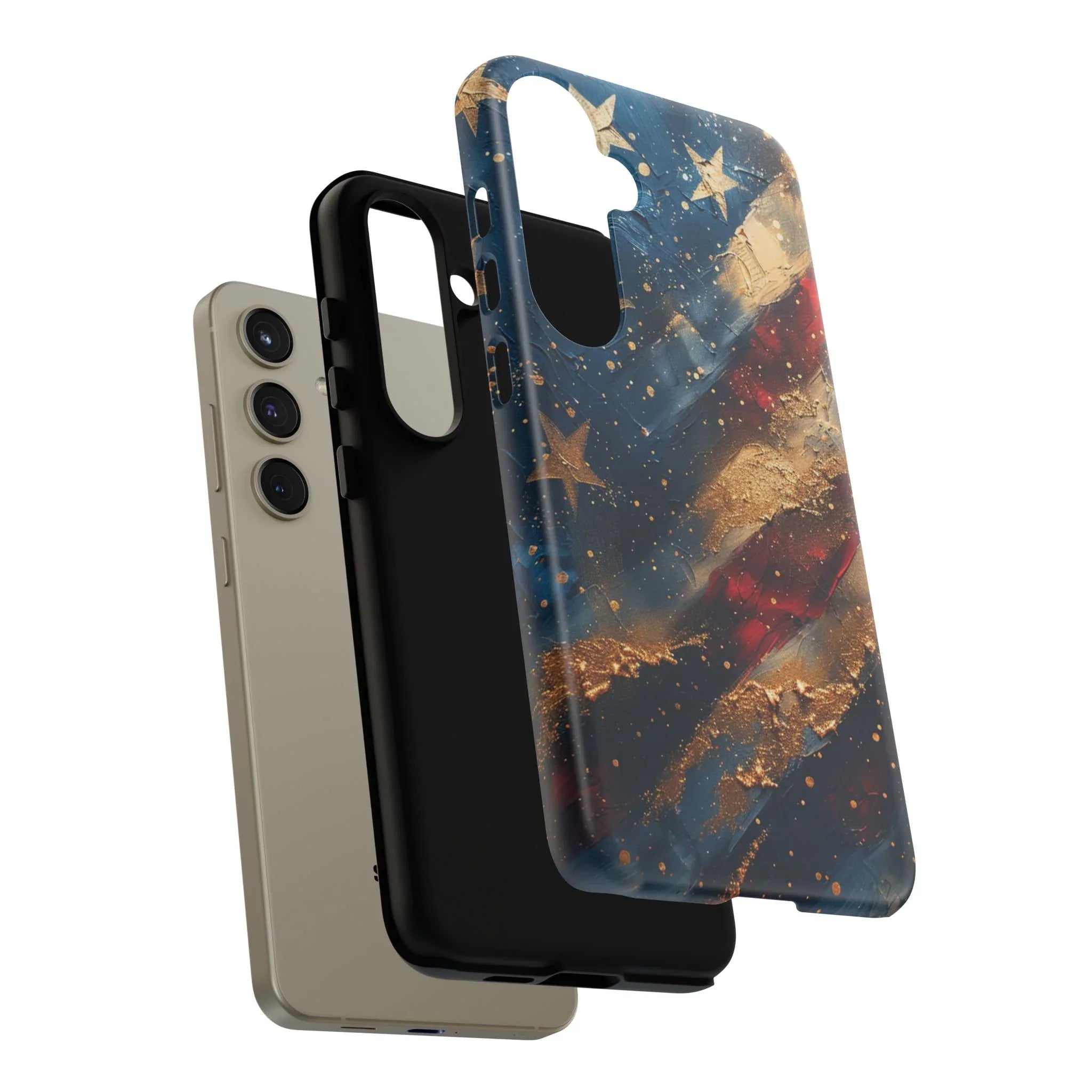 Patriotic Phone Case, Tough Cases with American Flag Design, Stylish Phone Accessories, USA Pride Gift, Durable Cases for All Occasions - 250 USA Celebration