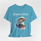 America First Eagle T-Shirt – Patriotic Bald Eagle Tee