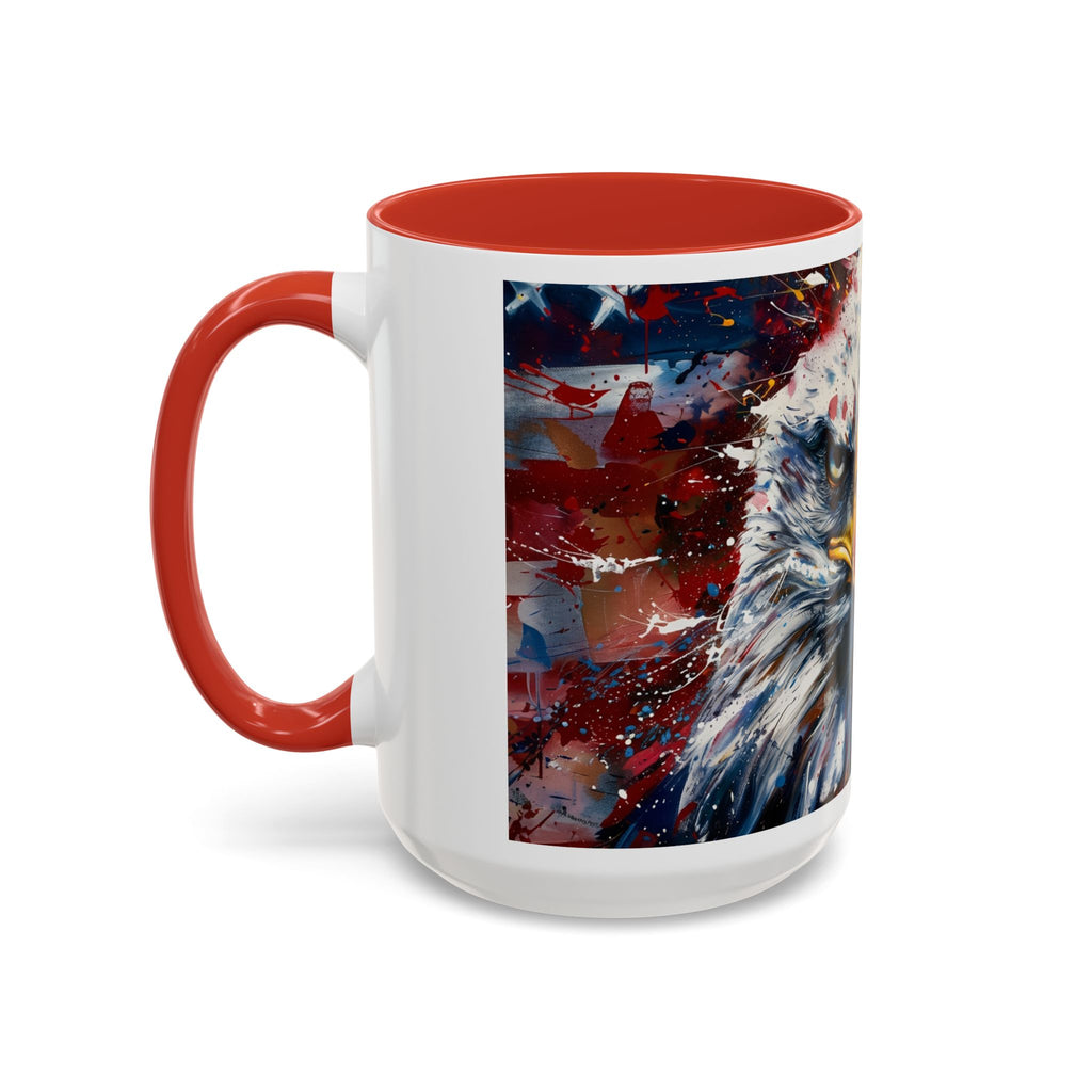 Patriotic Eagle Coffee Mug - Bold American Bald Eagle Art (11/15oz)