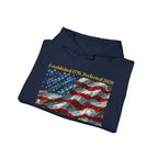 American Flag Hoodie "Established 1776, Perfected 2026"