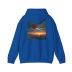 Romantic Sunset Hoodie with Hot Air Balloon, Unisex Sweatshirt for Valentines Day, Valentine's Day T-Shirts, Personalized Valentine's Gifts - 250 USA Celebration