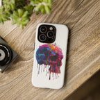 Colorful Drip Skull Phone Case | Hard Plastic Protective Case - 250 USA Celebration