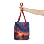 Romantic Heart Tote Bag, Date Nights, Valentine's Day, Travel, Valentine's Day Women's Merchandise, Cute Love Apparel, Valentine's Gifts, - 250 USA Celebration