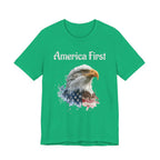 America First Eagle T-Shirt – Patriotic Bald Eagle Tee