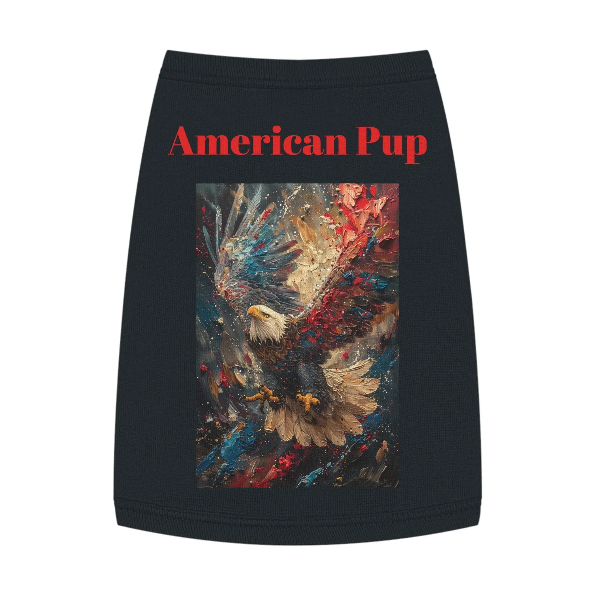 Patriotic Pup Pet Tank Top | American Eagle Art, Red White Blue - 250 USA Celebration
