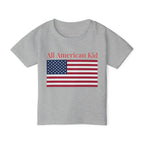 All American Kid Toddler T-Shirt — Patriotic Flag Tee for 4th of July & Memorial Day
