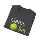 Game Set Match T-Shirt | Tennis Ball Graphic Tee - 250 USA Celebration