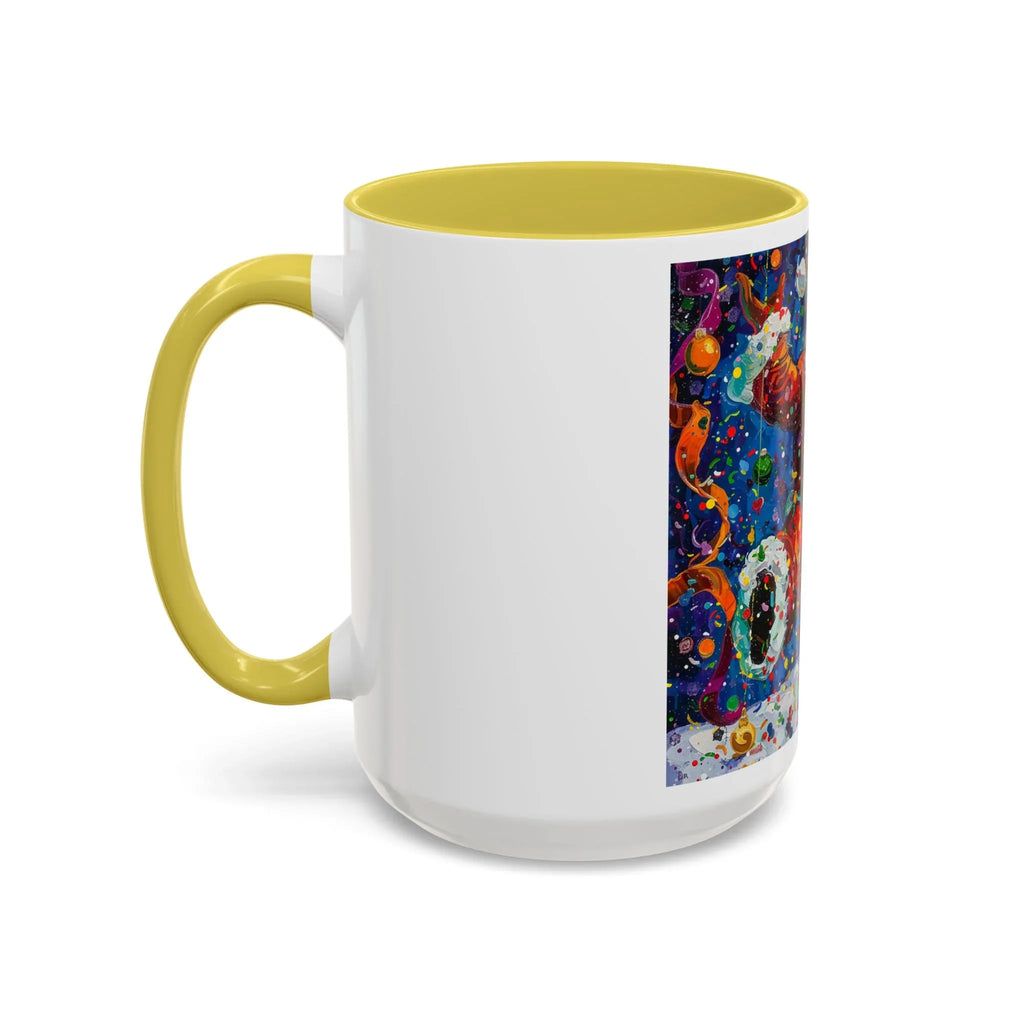 Colorful Mugs (11oz, 15oz) Santa Claus Coffee Cup, Santa Claus Coffee Mug - 250 USA Celebration