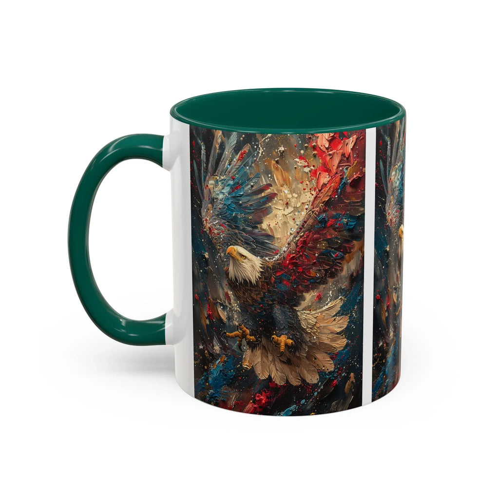 Colorful Mugs (11oz, 15oz) Patriotic Eagle Coffee Mug, American Eagle Coffee Cup - 250 USA Celebration