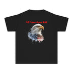 Youth T-Shirt — "All American Kid" Bald Eagle Flag Design