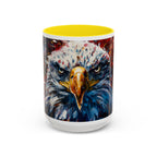 Patriotic Eagle Coffee Mug - Bold American Bald Eagle Art (11/15oz)