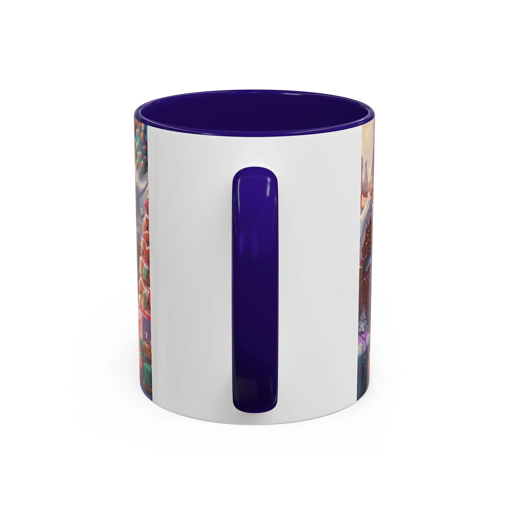 Festive Santa in Candy Wonderland mug | Holiday Christmas ceramic mug - 250 USA Celebration