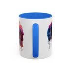 Psychedelic Third Eye Mug | Glowing Mushrooms, Melting Doves, Neon Lava Art - 250 USA Celebration