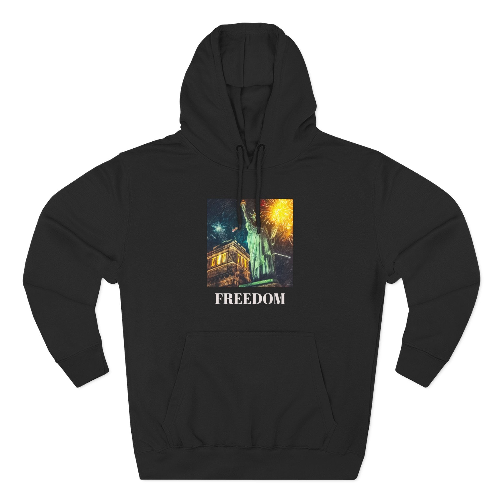 Freedom Statue Hoodie — Patriotic Liberty Graphic Hoodie