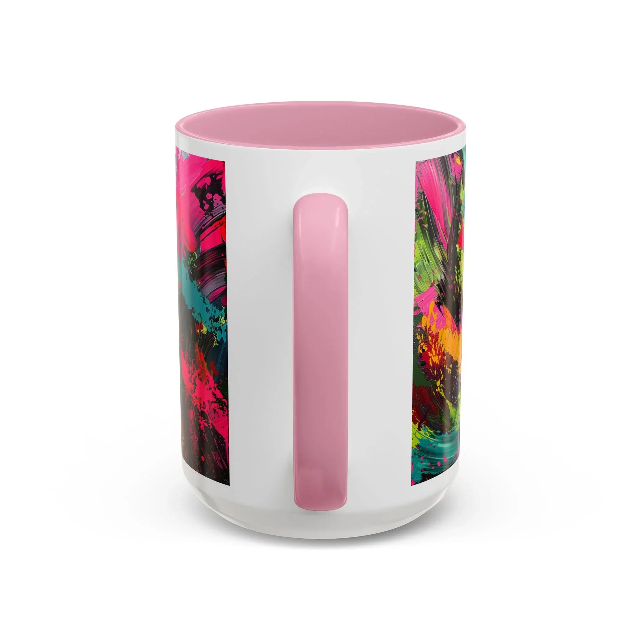 Abstract Colorful Brushstroke Mug | 11oz 15oz Ceramic - 250 USA Celebration