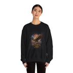 Bald Eagle with Fireworks America 250 Sweatshirt - 250 USA Celebration
