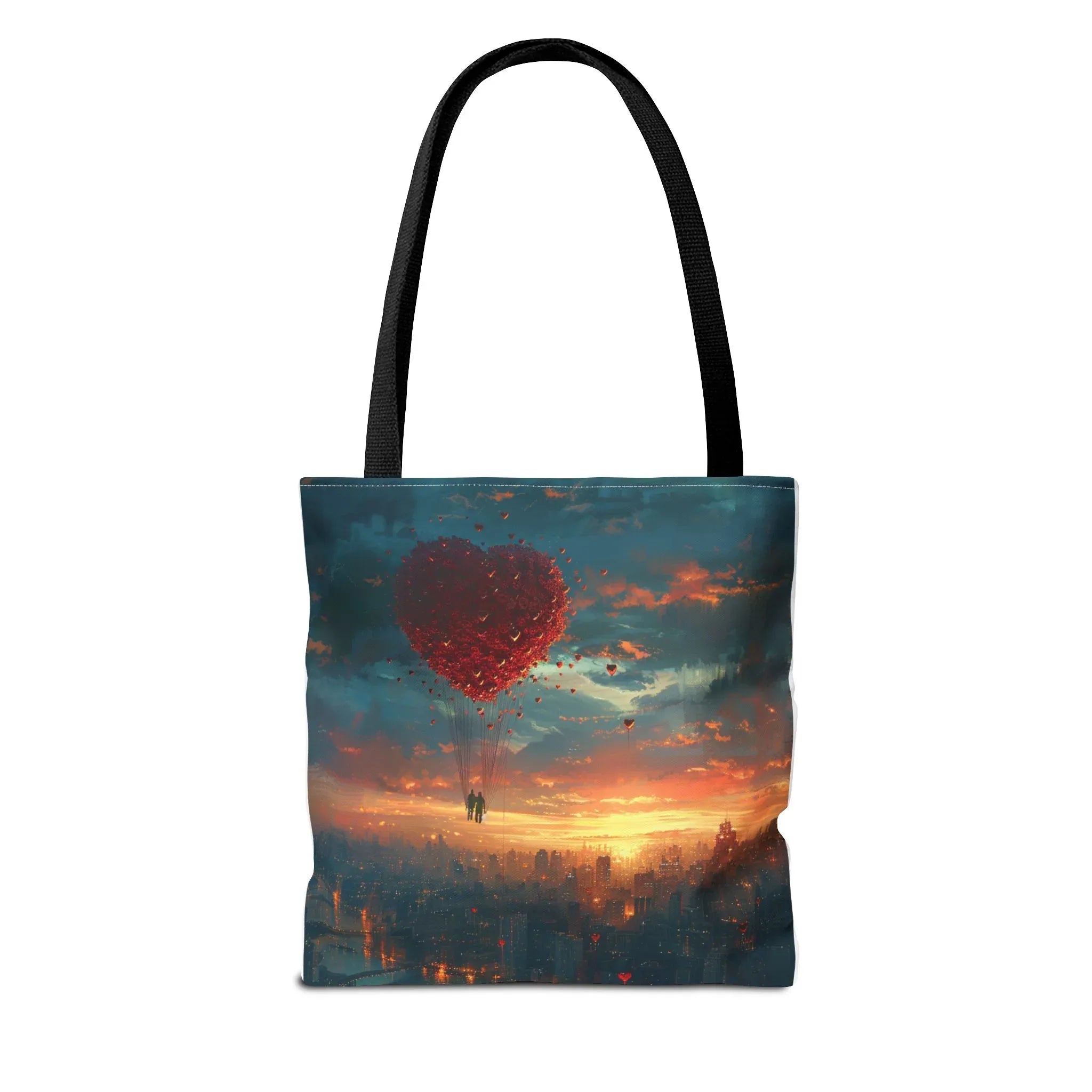 Romantic Heart Tote Bag, Date Nights, Valentine's Day, Travel, Valentine's Day Women's Merchandise, Cute Love Apparel, Valentine's Gifts, - 250 USA Celebration