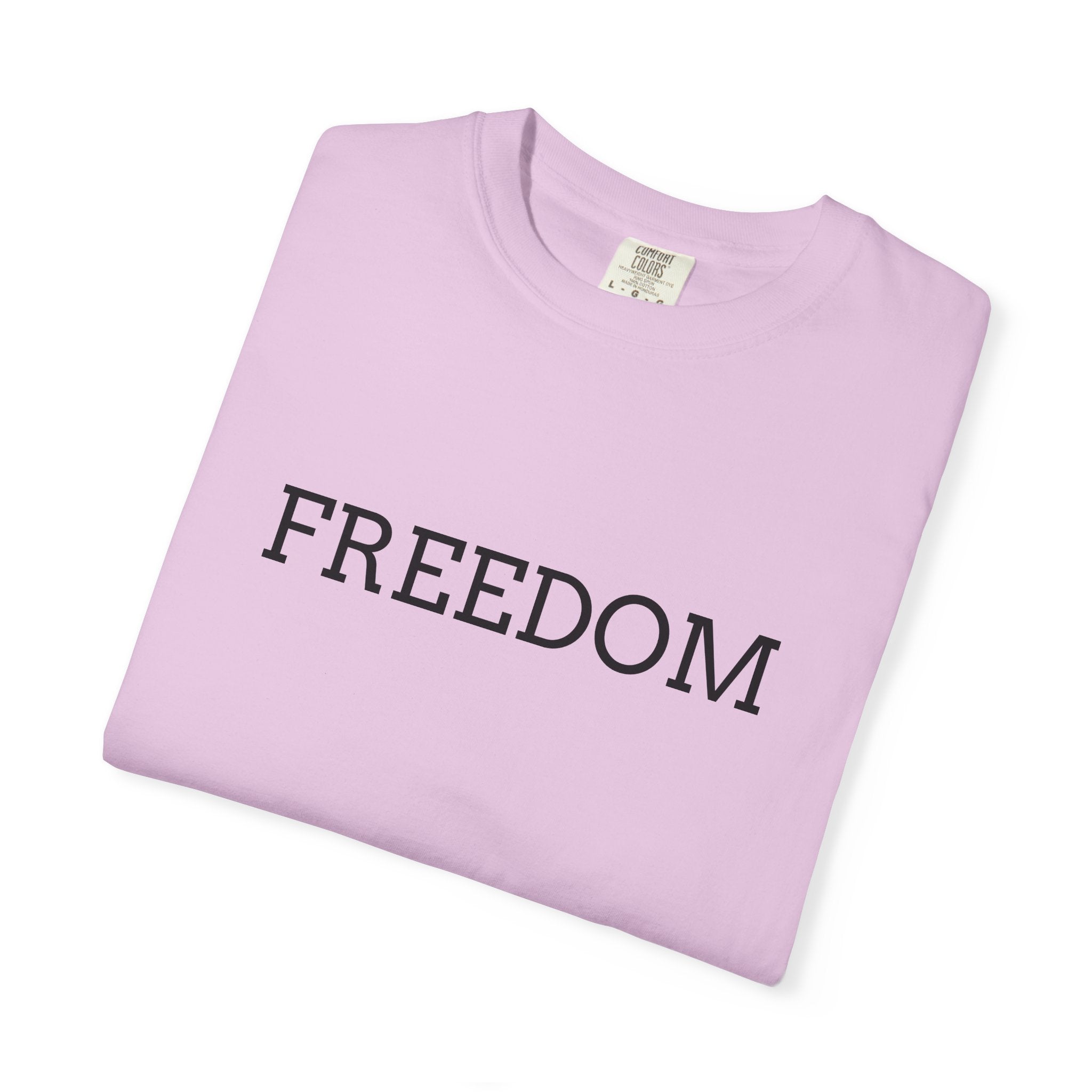 Freedom T-Shirt — Minimalist Text Graphic Tee