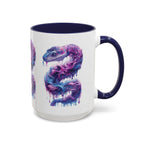 Psychedelic Ouroboros Snake Mug | Rainbow Galaxy Fractal Mushrooms - 250 USA Celebration
