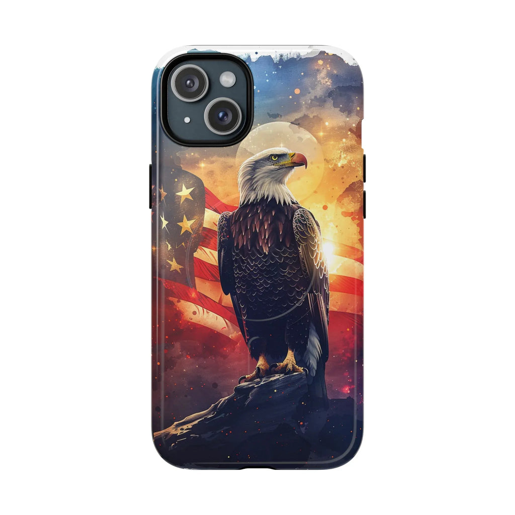 Patriotic Eagle Magnetic Phone Case, Tough Phone Covers, Americana Gifts, Unique Cell Phone Case, Fourth of July, Veterans Day - 250 USA Celebration