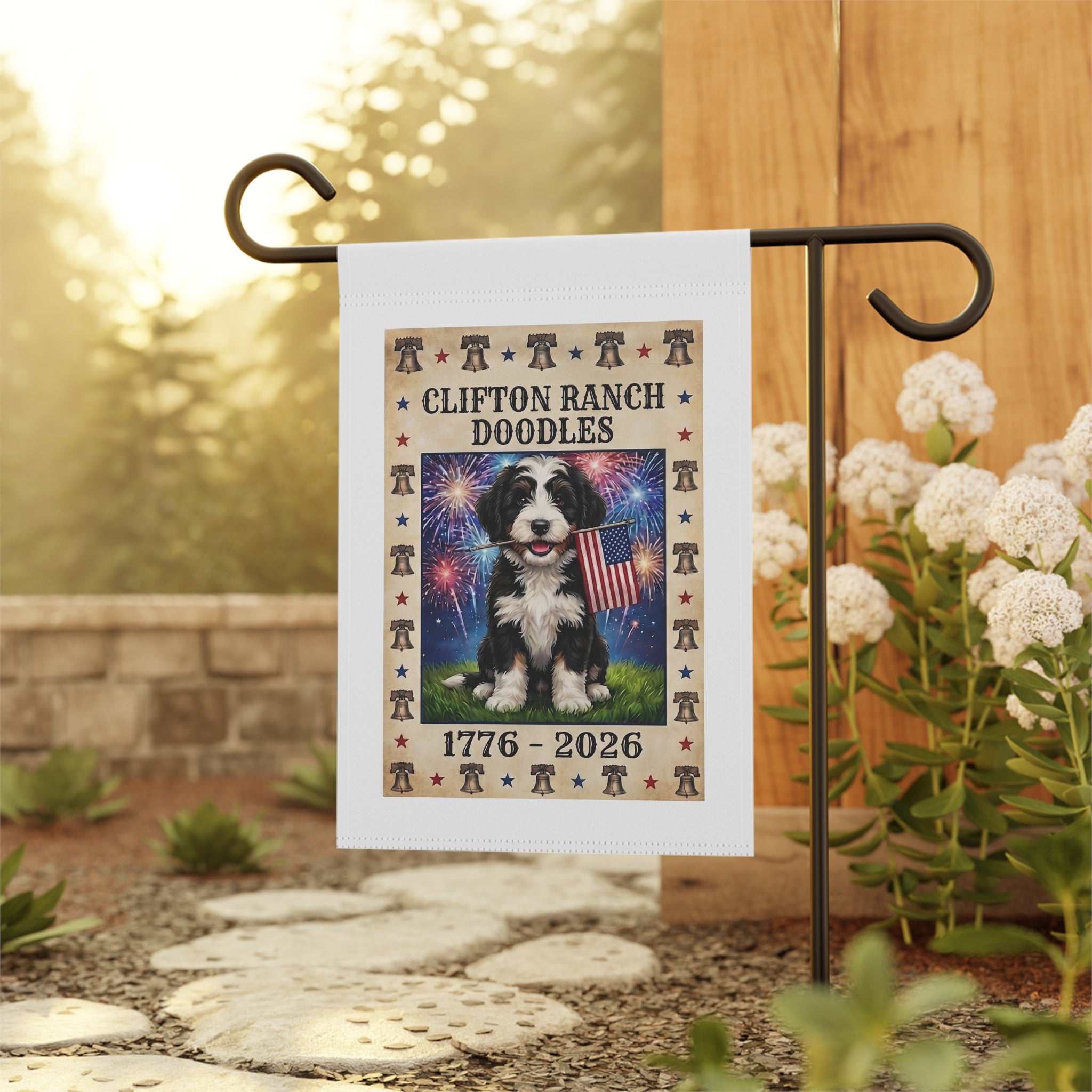 Clifton Ranch Custom AI Pet Flag - 1776-2026 House Banner