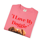 Cute French Bulldog Puppy Holding Red Heart T-shirt | Dog Lover Cartoon - 250 USA Celebration