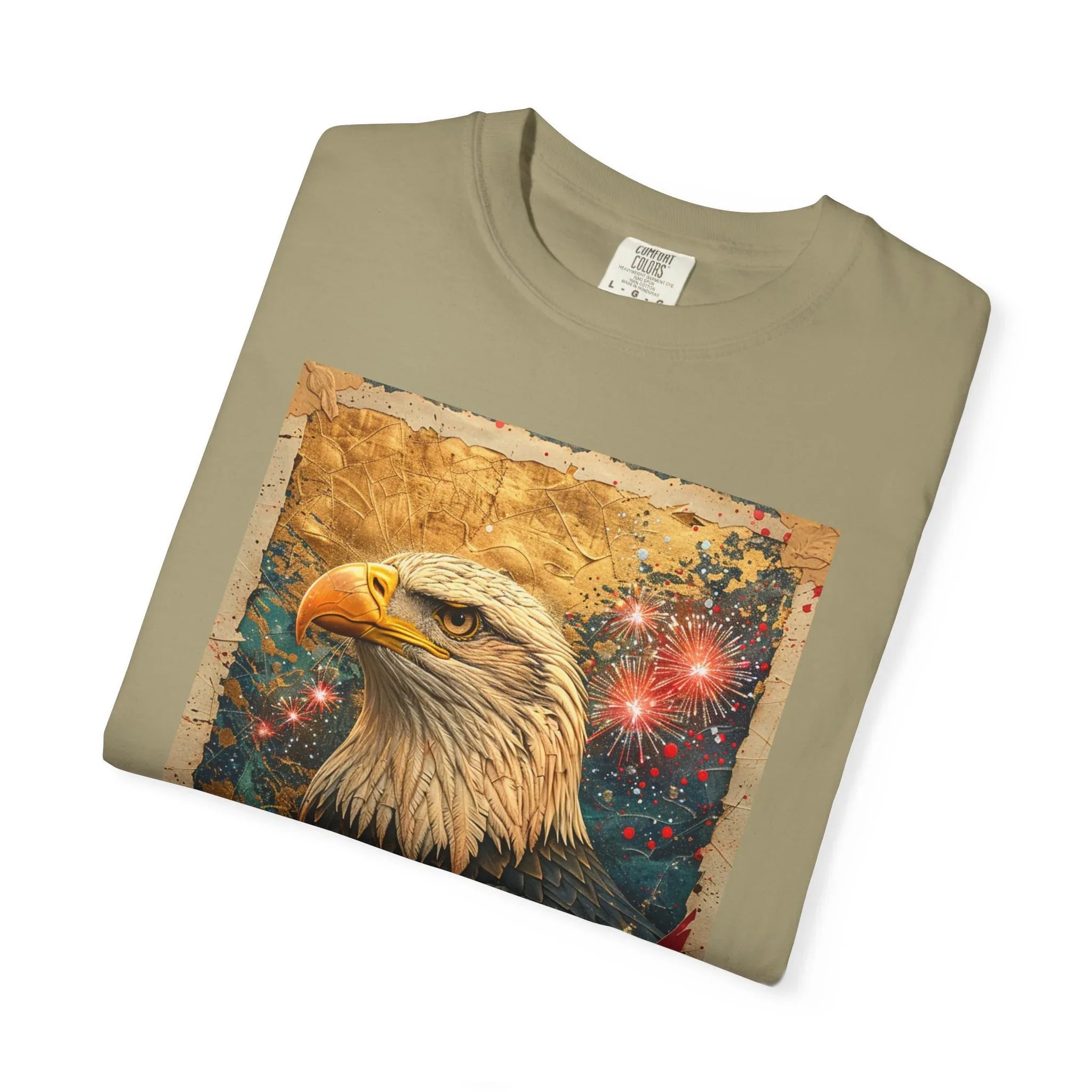 Bald Eagle with American Flag T-Shirt | Patriotic Vintage USA - 250 USA Celebration