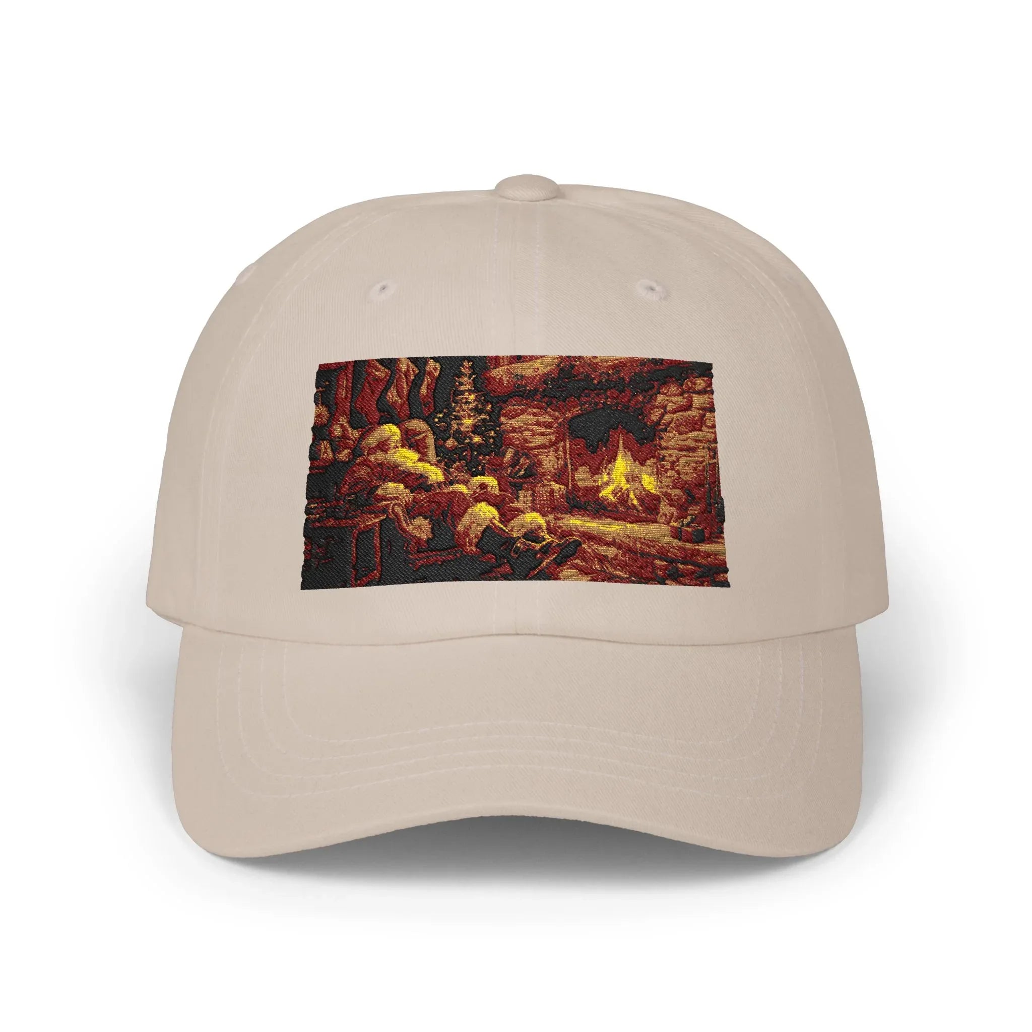 Cap, Santa Claus Christmas Hat, Winter Holiday Baseball Cap, Festive Santa Beanie, Classic Dad Cap - 250 USA Celebration