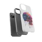 Colorful Drip Skull Phone Case | Hard Plastic Protective Case - 250 USA Celebration
