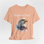 America First Eagle T-Shirt – Patriotic Bald Eagle Tee