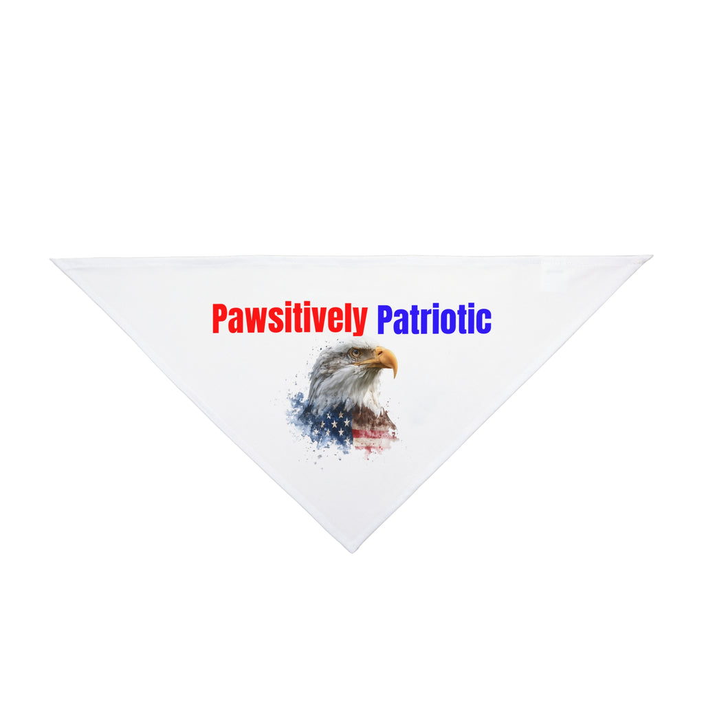 Pawsitively Patriotic Pet Bandana – Eagle Flag Design, 4th of July Dog Bandana