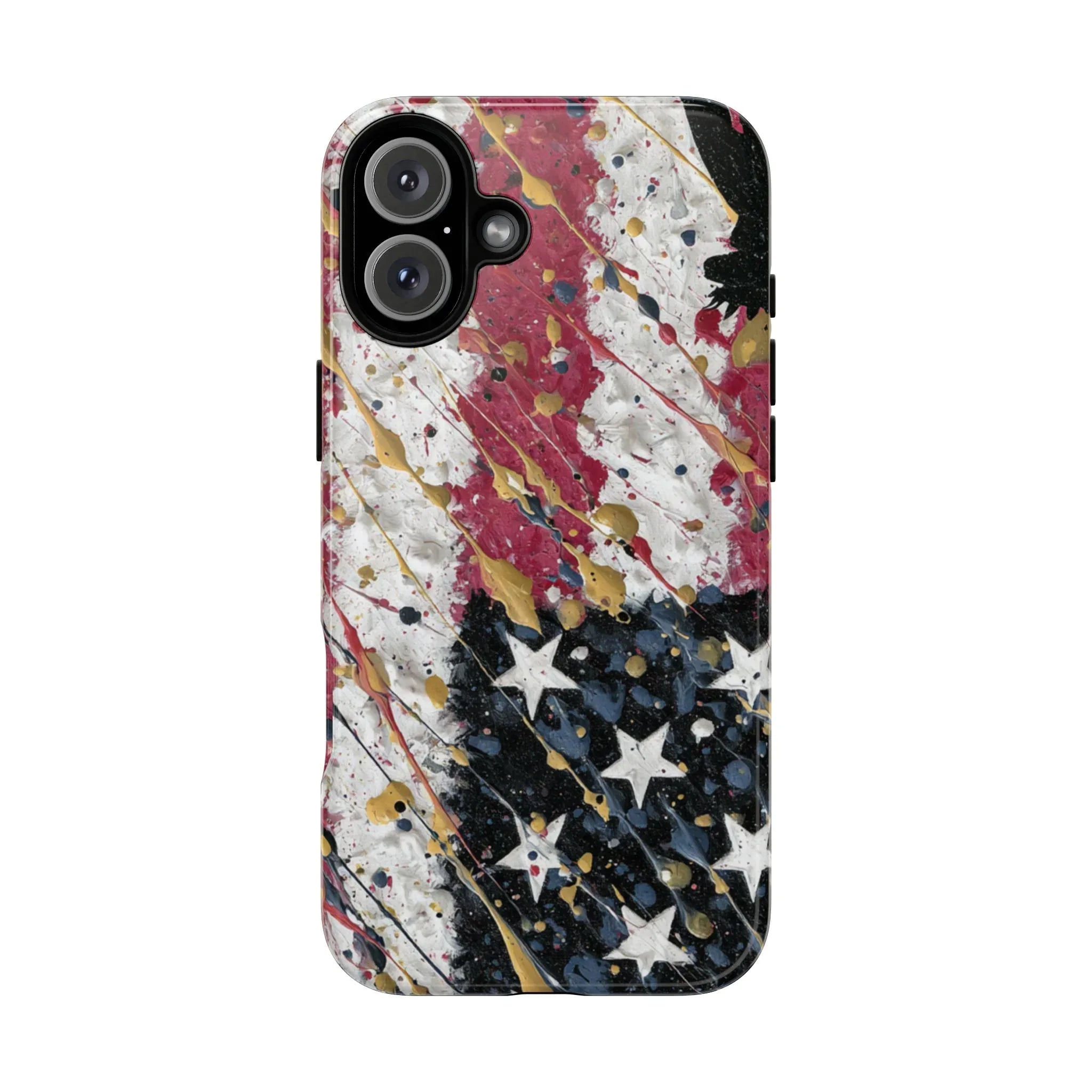 Abstract Drip American Flag Phone Case | Tough Case - 250 USA Celebration
