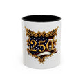 250th Anniversary American Flag Accent Coffee Mug — Patriotic 250th Year Anniversary Celebration Gift