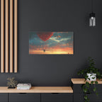 Romantic Canvas Wall Art, Love, Heart Balloon Art, Gift for Couples, Valentines Wall Decor, Valentine's Day Women's Merchandise, Valentines - 250 USA Celebration