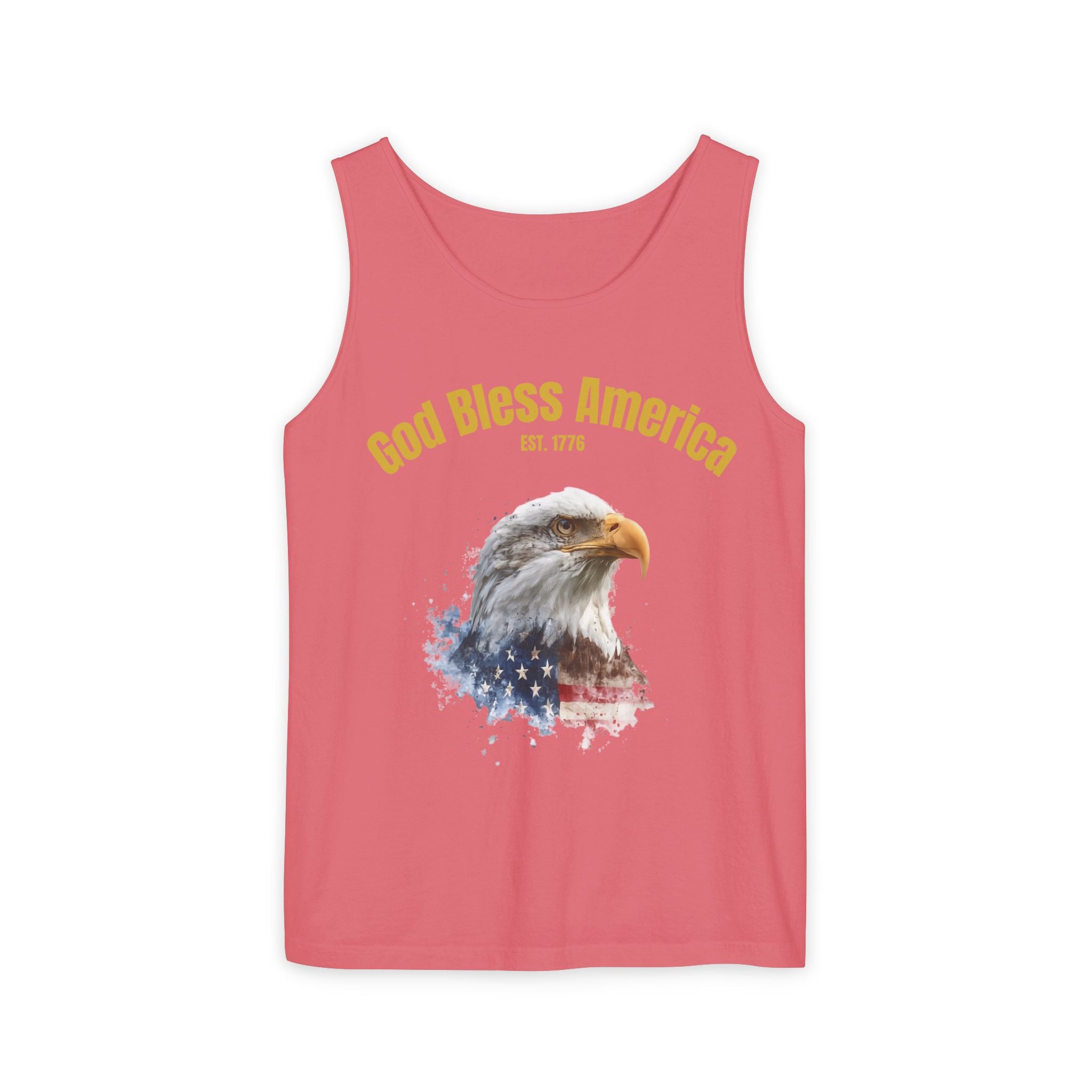 America 250 Tank Top | Official 250th Anniversary Edition American Bald Eagle watercolor flag Tank Top | Patriotic Eagle design