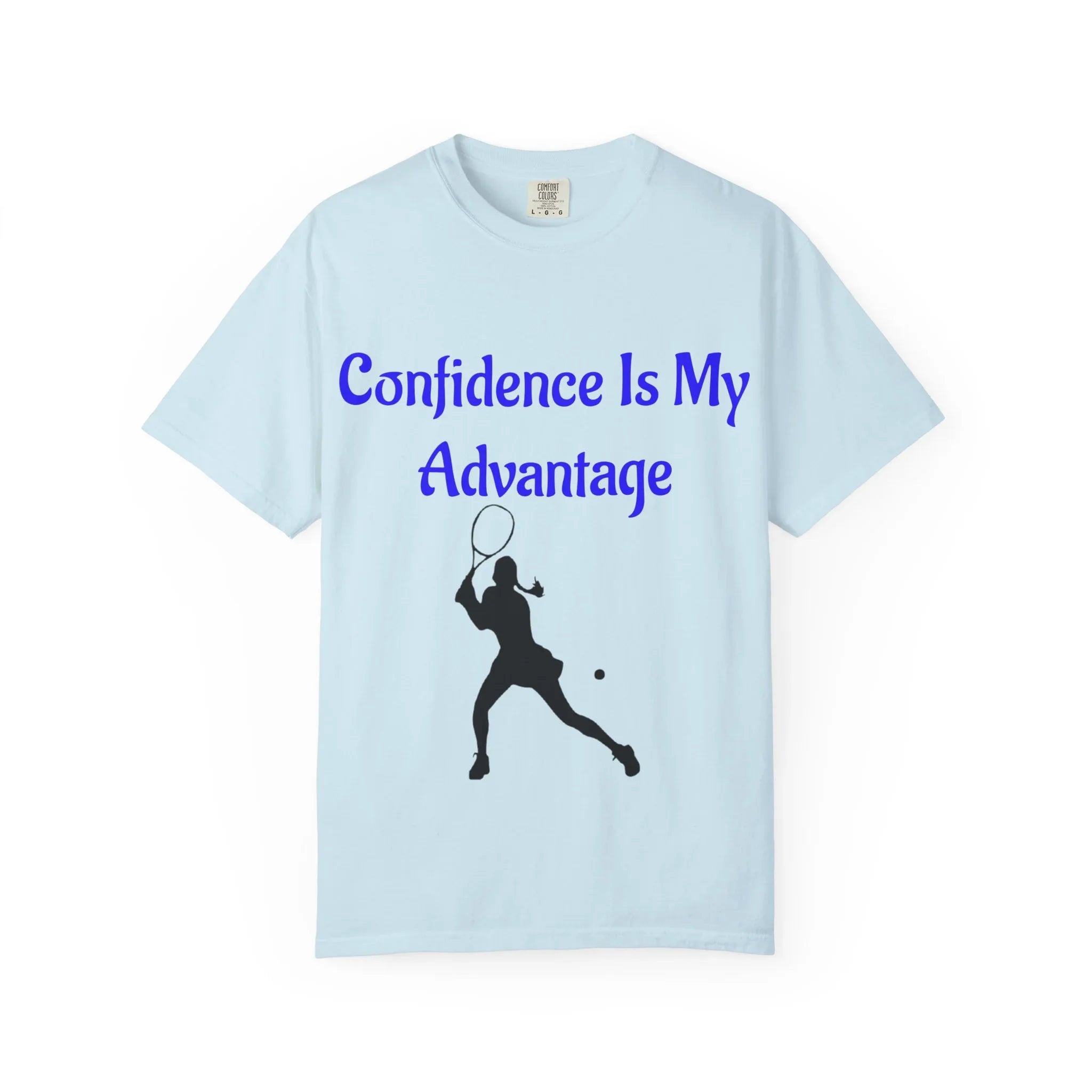 Confidence Is My Advantage Tennis Player T-Shirt | Tennis Quote Tee - 250 USA Celebration